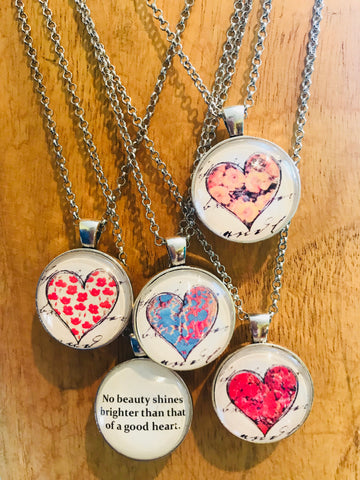 a good heart reversible necklace